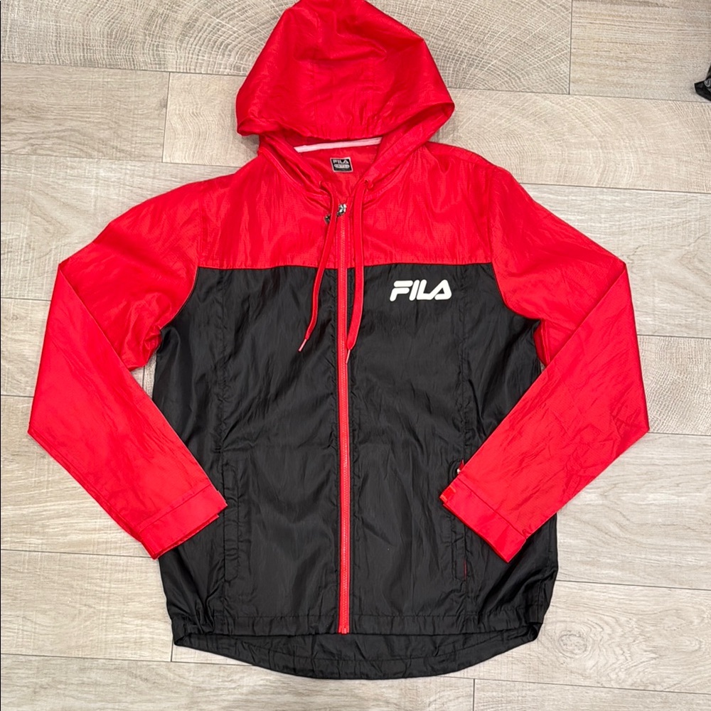 Fila Men's Red and Black Jacket